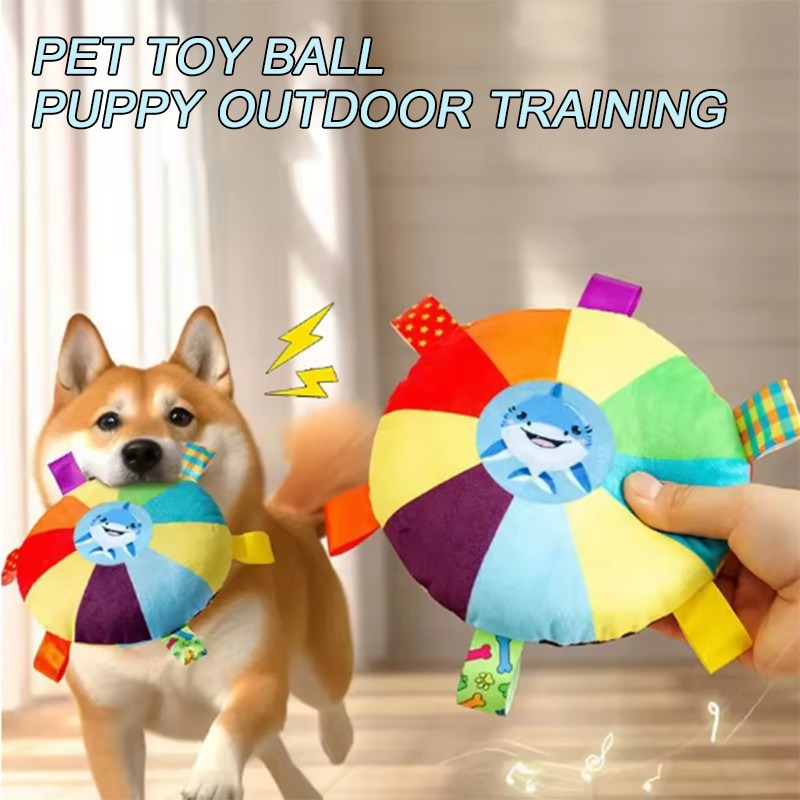 Indestructible Dog Chew Toy - ของเล่นลูกบอลแบบอินเทอร์แอคทีฟ G1 พร้อมแถบจับ ลูกบอลกัดสำหรับสุนัข อุปกรณ์เสริมสำหรับสัตว์เลี้ยง ลูกบอลฝึกกัดสำหรับลูกสุนัข