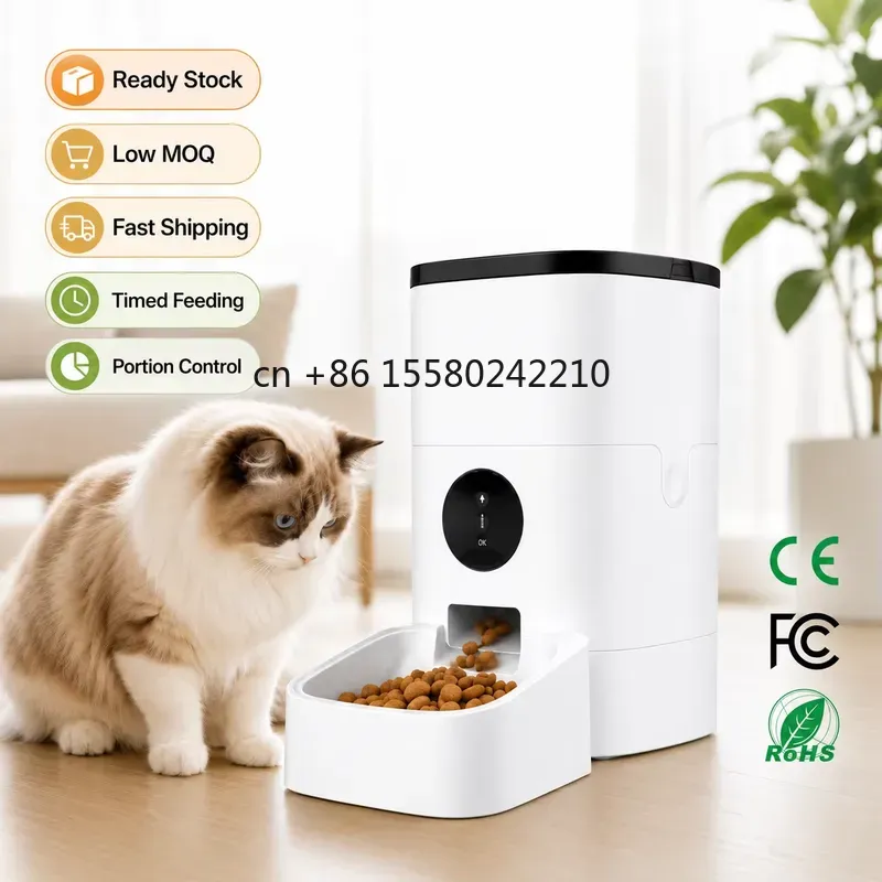 Pet Feeders - เครื่องให้อาหารสัตว์เลี้ยงอัตโนมัติอัจฉริยะ WiFi ขนาด 4 ลิตร รุ่นฮิตปี