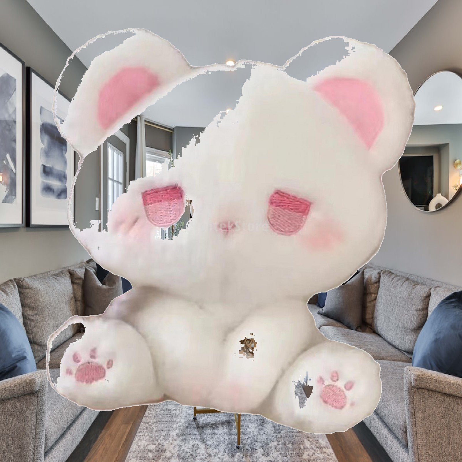Cat Toys - ตุ๊กตาแมวผ้ากำมะหยี่นุ่มนิ่ม หมอนแมวน่ารัก สำหรับตกแต่งห้องเด็กผู้หญิง ห้องนอน เพื่อนกอดแสนสบาย ของขวัญวันเกิด