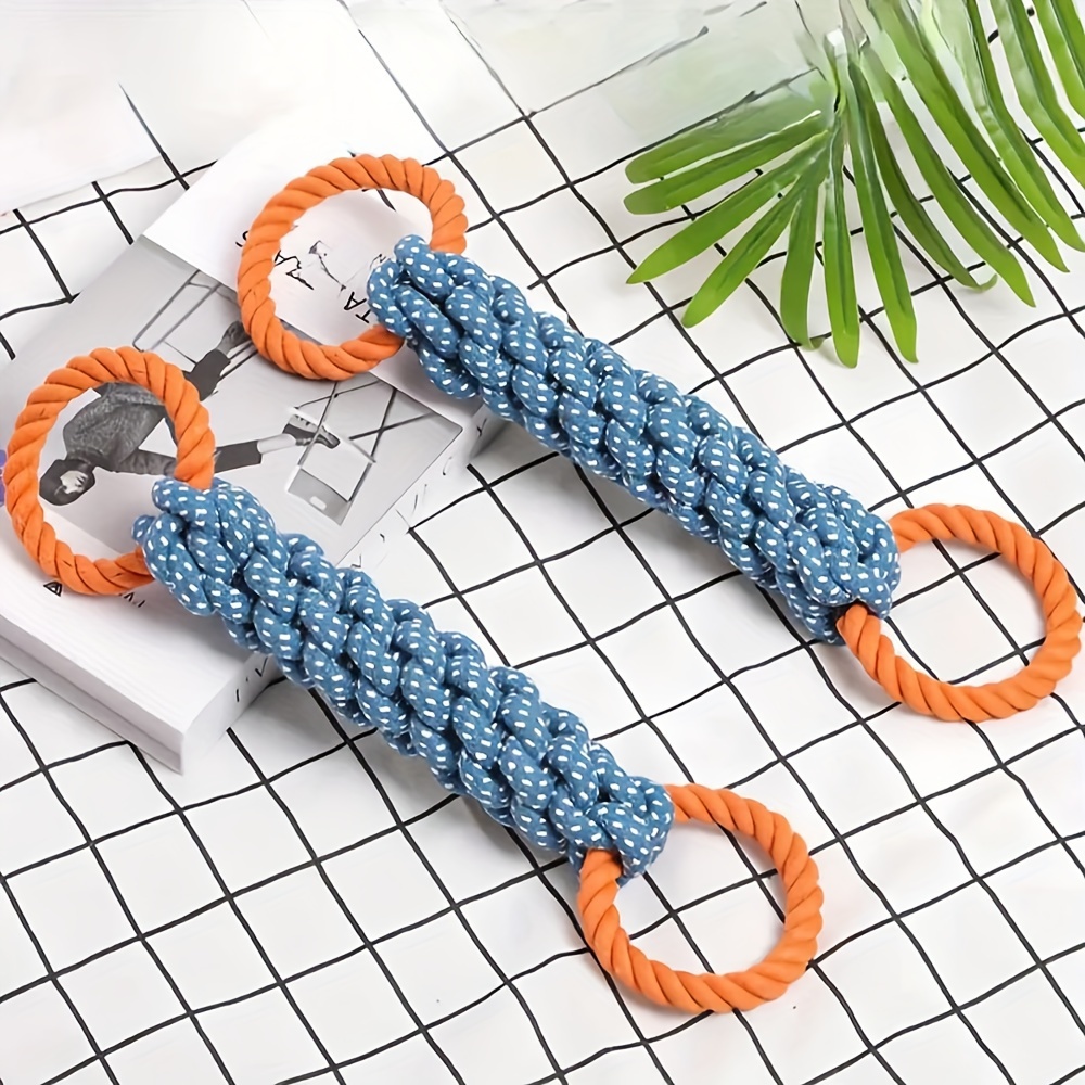 ของเล่นเชือกสุนัขผ้าฝ้ายผสมแหว - Interactive Squeaky Plush Dog Toy บทวิจารณ์และราคา