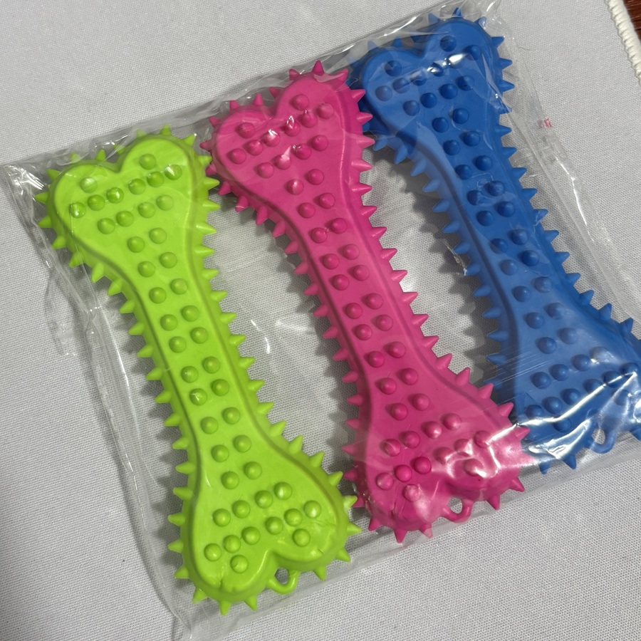 ของเล่นสำหรับสุนัข 3/6 ชิ้น แป - Teeth Cleaning Dog Chew Bone บทวิจารณ์และราคา