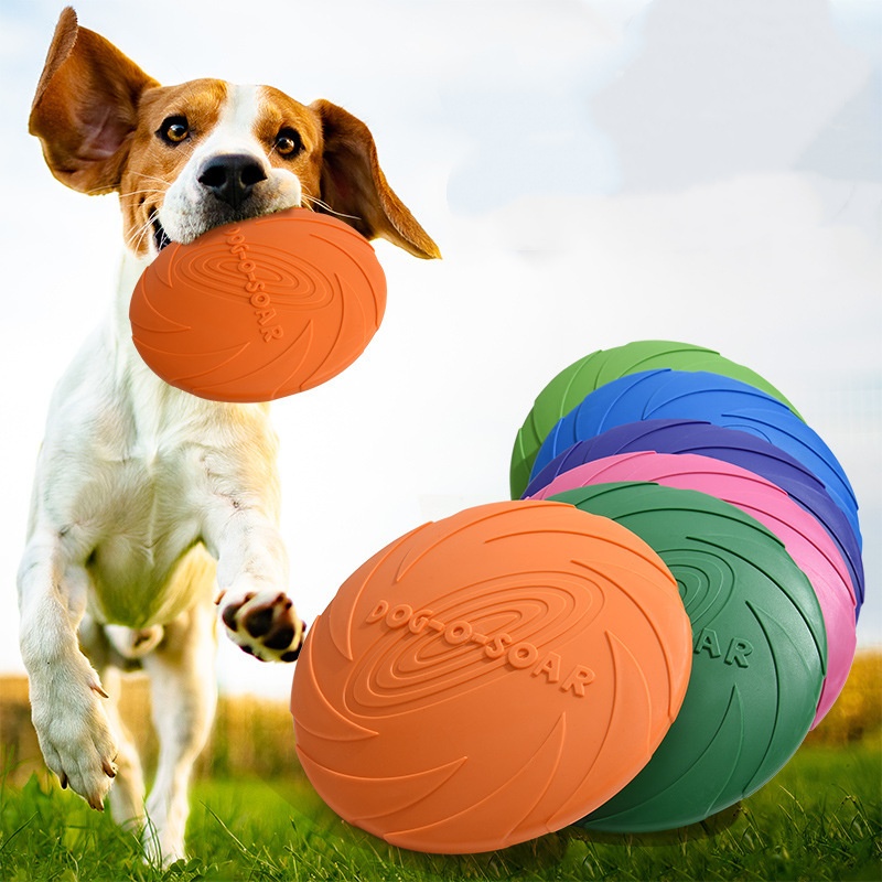 ของเล่นจานบินซิลิโคนแบบโต้ตอบไ - Flying Disc Dog Training Toy บทวิจารณ์และราคา