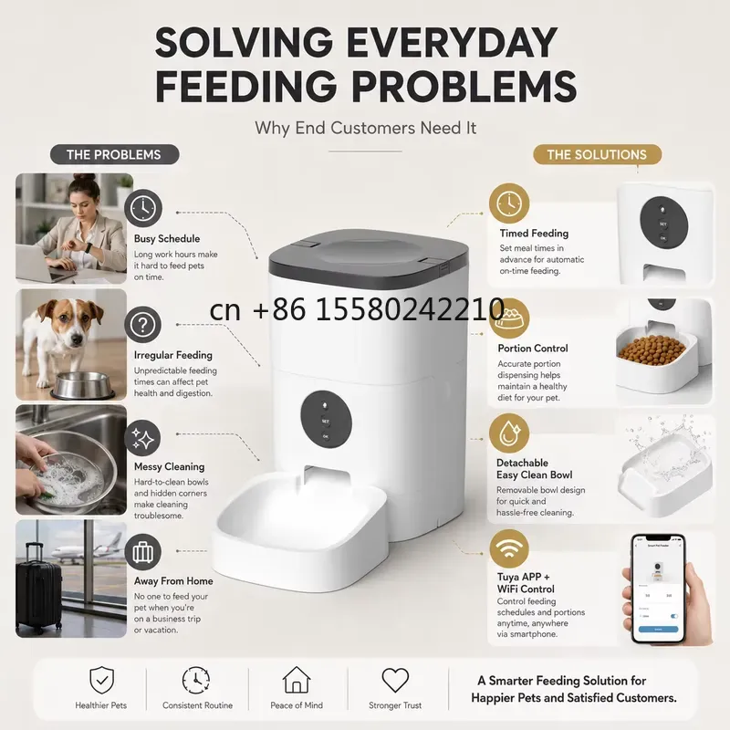 เครื่องให้อาหารสัตว์เลี้ยงอัตโ - Pet Feeders บทวิจารณ์และราคา