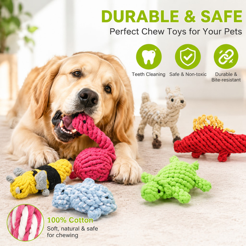 ของเล่นสุนัข ทนทานต่อการกัด รู - Interactive Squeaky Plush Dog Toy บทวิจารณ์และราคา