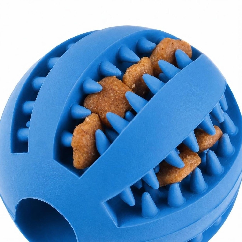 ลูกบอลยางสำหรับสุนัขกัดเล่น หล - Rubber Treat Dispensing Dog Toy บทวิจารณ์และราคา