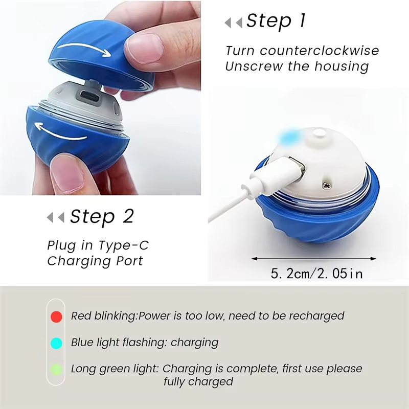 ของเล่นลูกบอลอัตโนมัติแบบโต้ตอ - Automatic Moving Dog Ball บทวิจารณ์และราคา