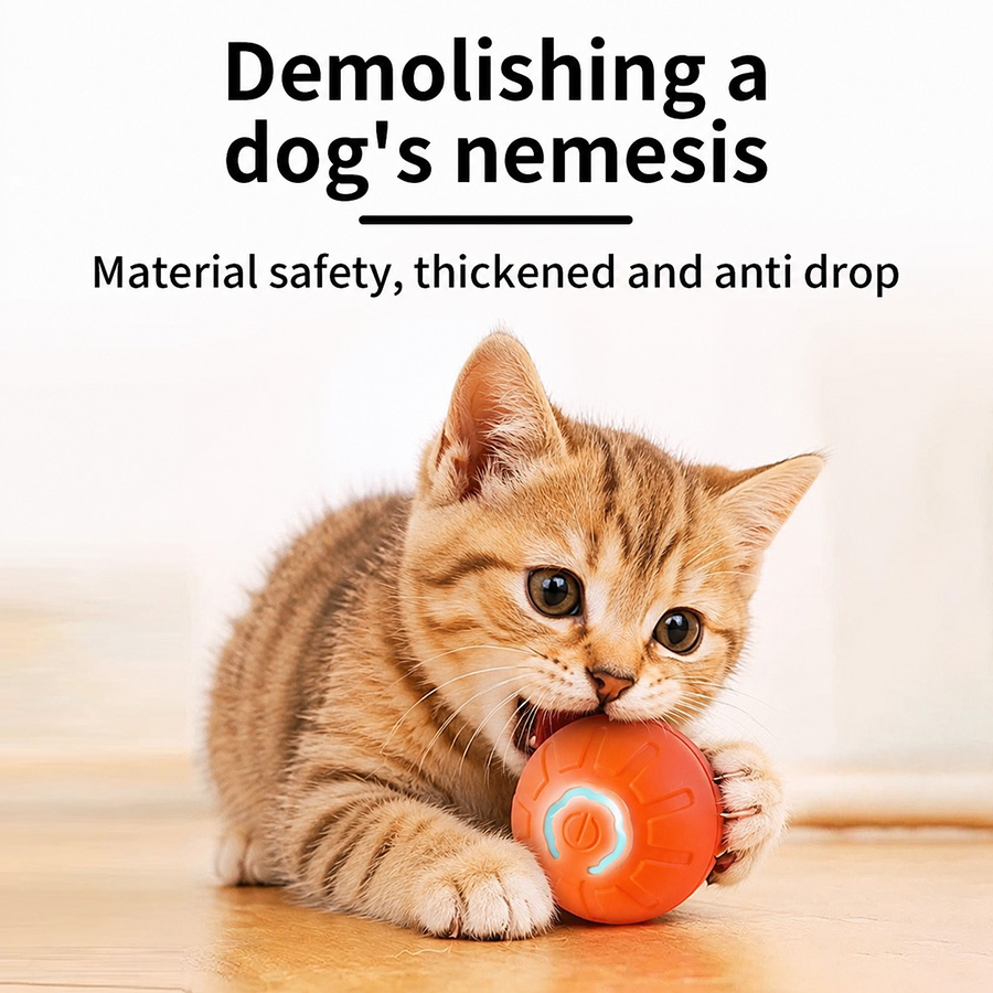 ของเล่นลูกบอลอัตโนมัติแบบโต้ตอ - Automatic Moving Dog Ball บทวิจารณ์และราคา