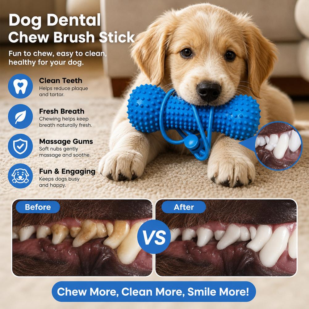 แท่งเคี้ยวสำหรับสุนัขช่วงฟันขึ - Teeth Cleaning Dog Chew Bone บทวิจารณ์และราคา