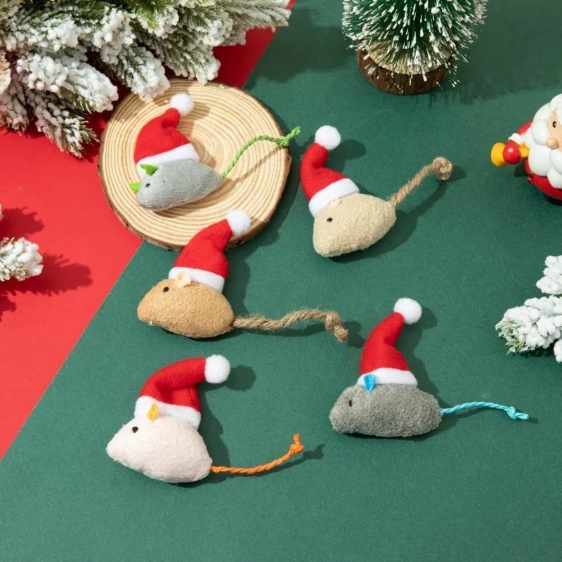 1-5 ชิ้น ของเล่นหนูผ้ากำมะหยี่ - Catnip Interactive Plush Mouse บทวิจารณ์และราคา