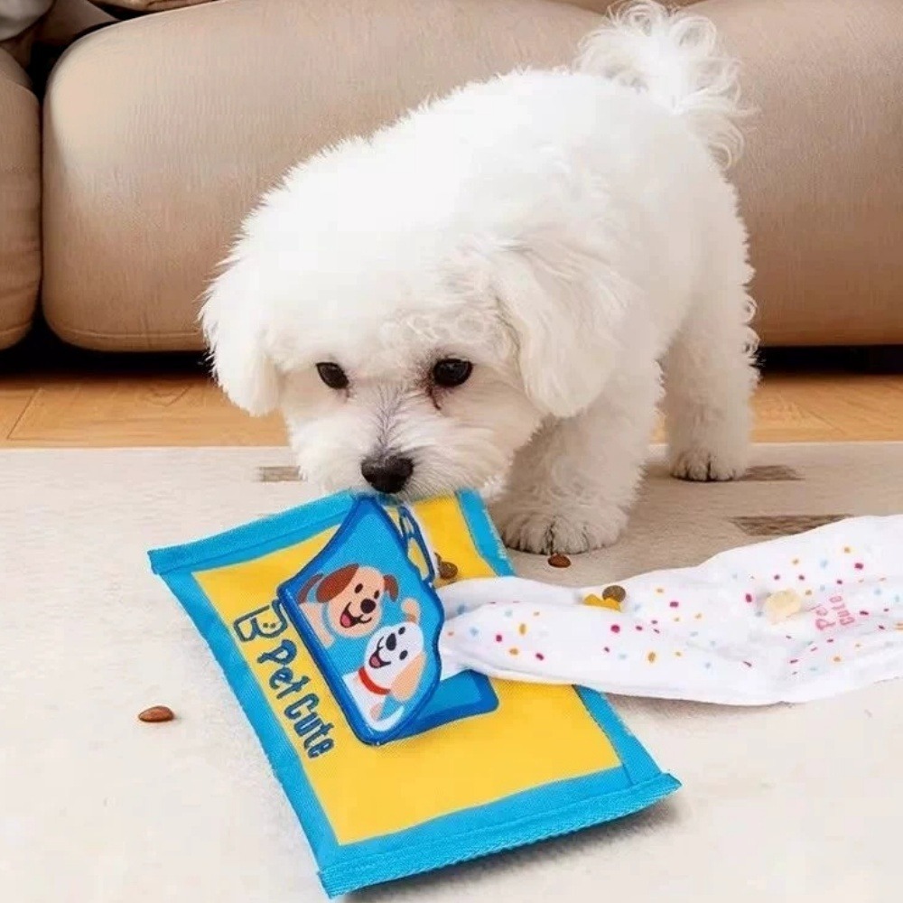 ของเล่นกล่องกระดาษทิชชูสำหรับส - Interactive Squeaky Plush Dog Toy บทวิจารณ์และราคา