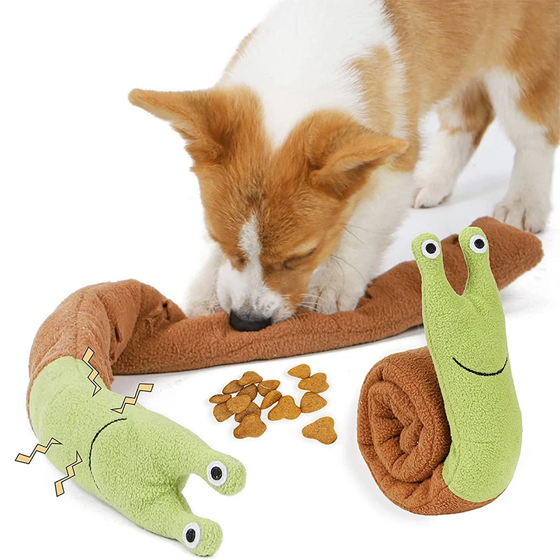 ของเล่นสุนัขตุ๊กตานิ่มรูปหอยทา - Dog Puzzle Feeder Toy บทวิจารณ์และราคา