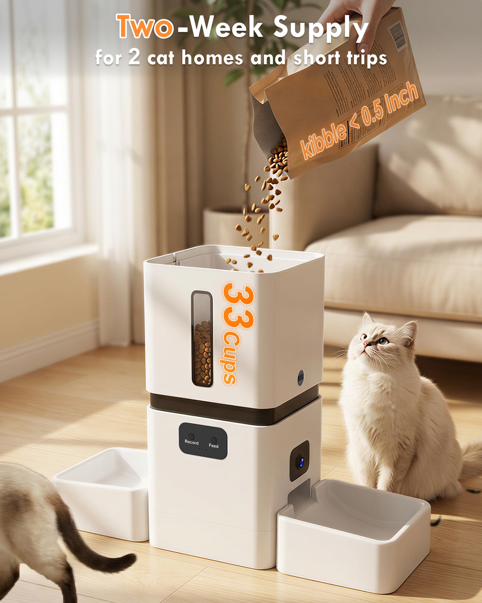 เครื่องให้อาหารสัตว์เลี้ยงอัตโ - Pet Feeders บทวิจารณ์และราคา