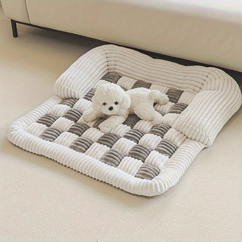 แผ่นรองนอนสัตว์เลี้ยงลายสก็อต, - Pet Beds บทวิจารณ์และราคา